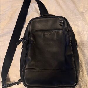 Coach Black Leather Men's Belt Bag
